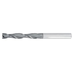 1" Diameter 2 Flute 3" Cut 6" Length 1" Round Shank Single End Square TiALN
