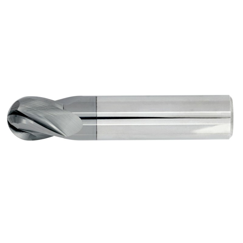 5/16" Diameter 4 Flute 7/16" Cut 2-1/2" Length 5/16" Round Shank Single End Ball Nose ALL4