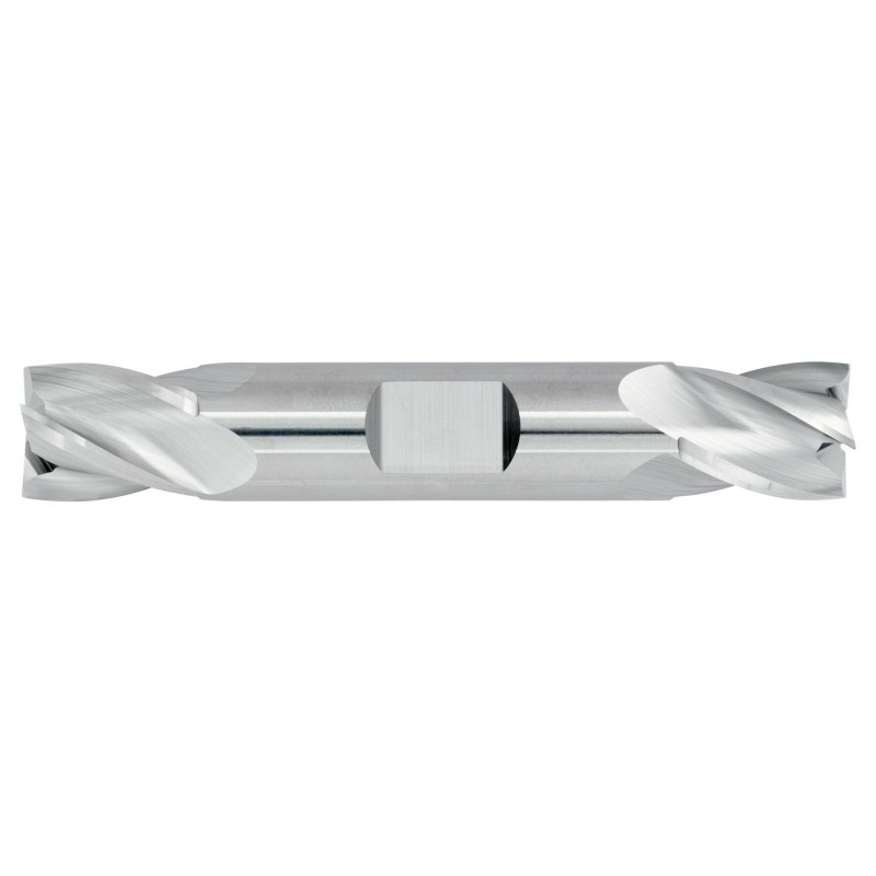 9/16" Diameter 4 Flute 11/16" Cut 3-1/2" Length 5/8" Weldon Shank Double End Square Uncoated