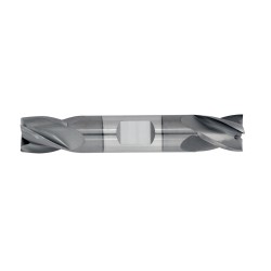 7/64" Diameter 4 Flute 7/32" Cut 1-1/2" Length 1/8" Round Shank Double End Square TiALN