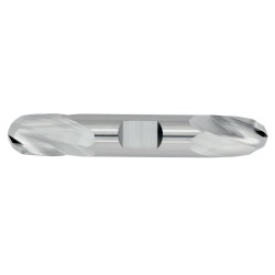 7/64" Diameter 2 Flute 7/32" Cut 1-1/2" Length 1/8" Round Shank Double End Ball Nose Uncoated