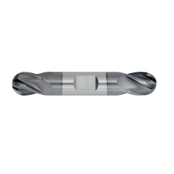 7/64" Diameter 4 Flute 7/32" Cut 1-1/2" Length 1/8" Round Shank Double End Ball Nose TiALN