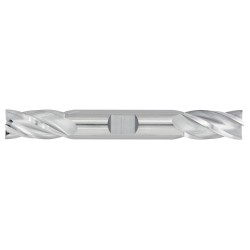 7/32" Diameter 4 Flute 9/16" Cut 3-1/2" Length 1/4" Round Shank Double End Square Uncoated