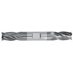 7/32" Diameter 4 Flute 9/16" Cut 3-1/2" Length 1/4" Round Shank Double End Square TiALN