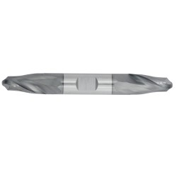 9/16" Diameter 2 Flute 1-1/4" Cut 5" Length 5/8" Weldon Shank Double End Ball Nose TiALN