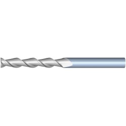 8mm Diameter 2 Flute 50mm Cut 150mm Length 8mm Round Shank Single End Square Uncoated