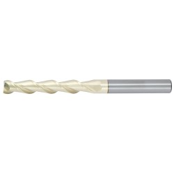 1" Diameter 2 Flute 3" Cut 6" Length 1" Round Shank 45DEG Helix Single End Square ZrN