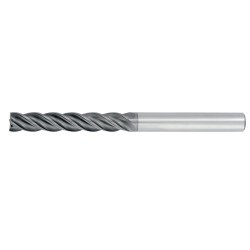 1" Diameter 4 Flute 3" Cut 6" Length 1" Round Shank Single End .030 Corner Radius TiALN 