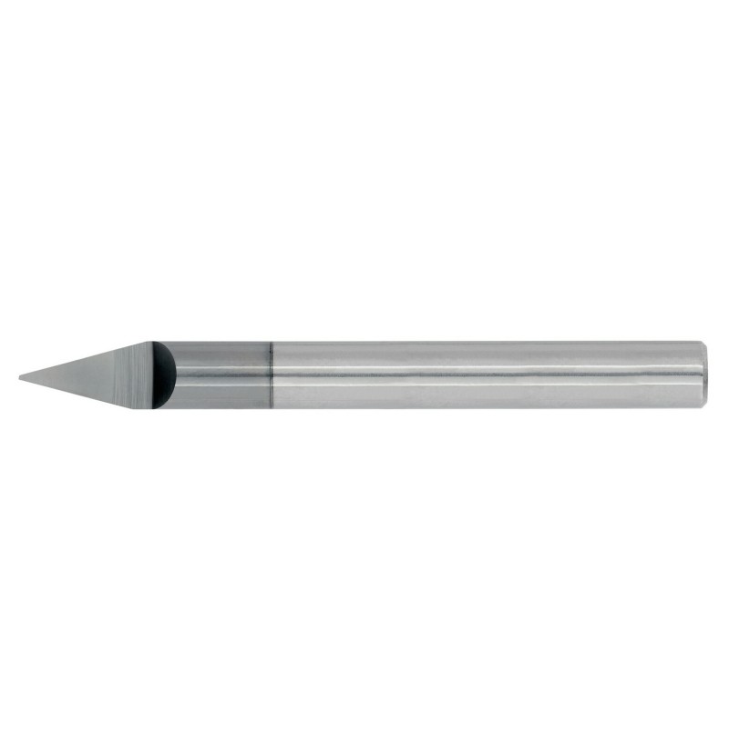 1/4" Diameter 1 Flute 1/2" Cut 2-1/2" Length 1/4" Round Shank Single End 30DEG .020" Tip TiALN Carbide Engraver