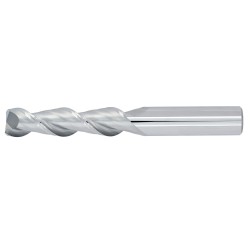 1" Diameter 2 Flute 2-1/4" Cut 5" Length 1" Round Shank 45DEG Helix Single End Square Uncoated