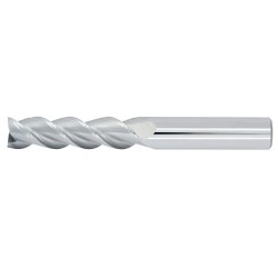 5/8" Diameter 3 Flute 2-1/4" Cut 5" Length 5/8" Round Shank 36DEG Helix Single End .030 Corner Radius Uncoated