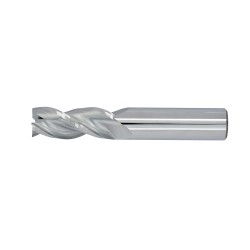 1" Diameter 3 Flute 1-1/2" Cut 4" Length 1" Round Shank 36DEG Helix Single End .120 Corner Radius Uncoated
