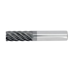 1" Diameter 7 Flute 1-1/2" Cut 4" Length 1" Round Shank .030 Corner Radius HEM