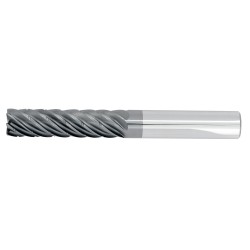 1/2" Diameter 7 Flute 2-1/8" Cut 4" Length 1/2" Round Shank .030 Corner Radius HEM Chip Breaker