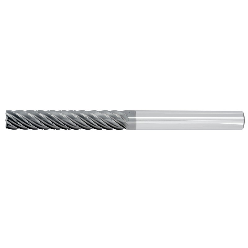 5/8" Diameter 4 Flute 3-1/4" Cut 6" Length 5/8" Round Shank Square HEM Chip Breaker