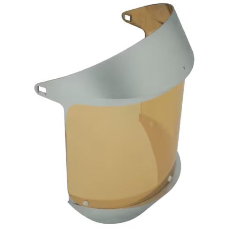 Replacement Clear Gold Heat Reflective Face Shield - Lower Crown Hard Cap/Ratchet Headgear Configuration