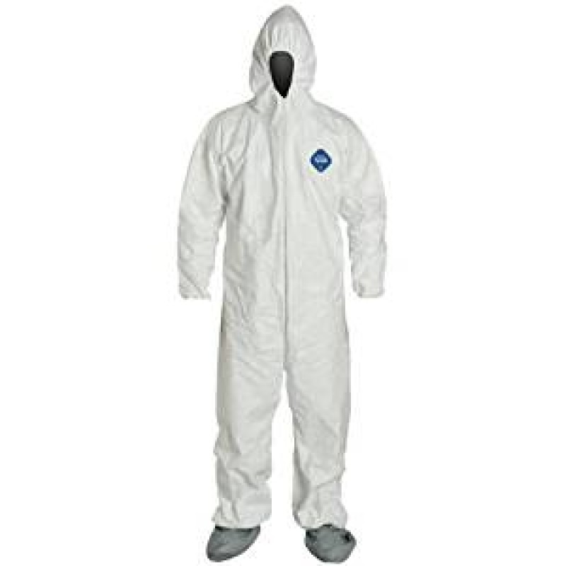 Tyvek 400 Coverall XL - Hooded - Boots - Elastic Wrists