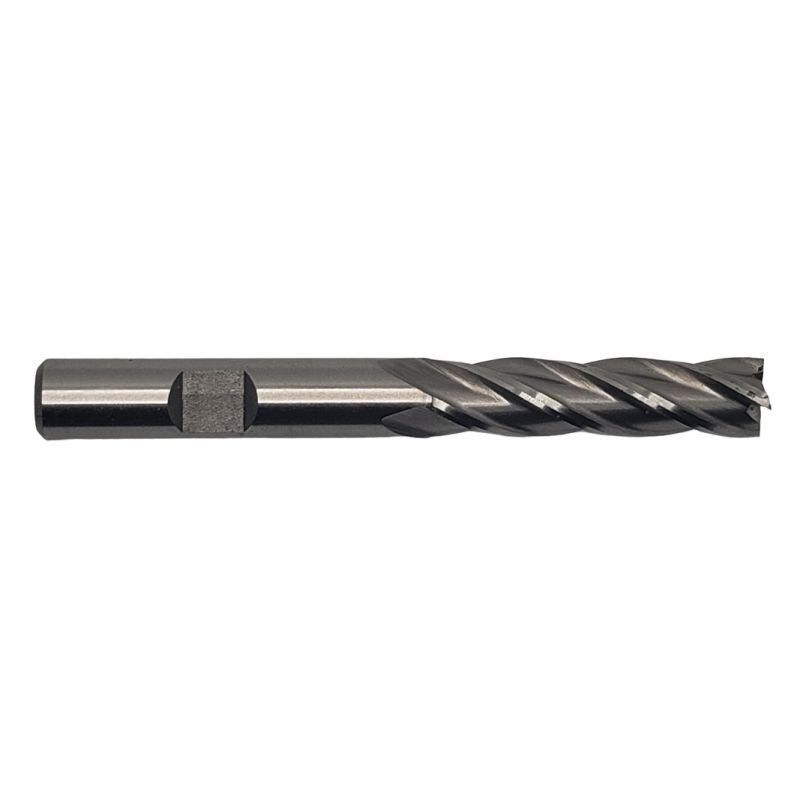 3/8" Diameter 4 Flute 1-1/2" Cut 3-1/4" Length 3/8" Weldon Shank Single End Square