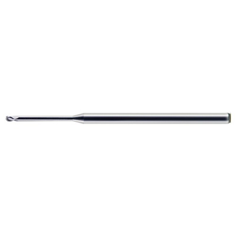 Ball Nose End Mill .020 × 1/8 x .030 LOC 2-1/2 OAL (.300″ Reach) 3 Flute Miniature Solid Carbide