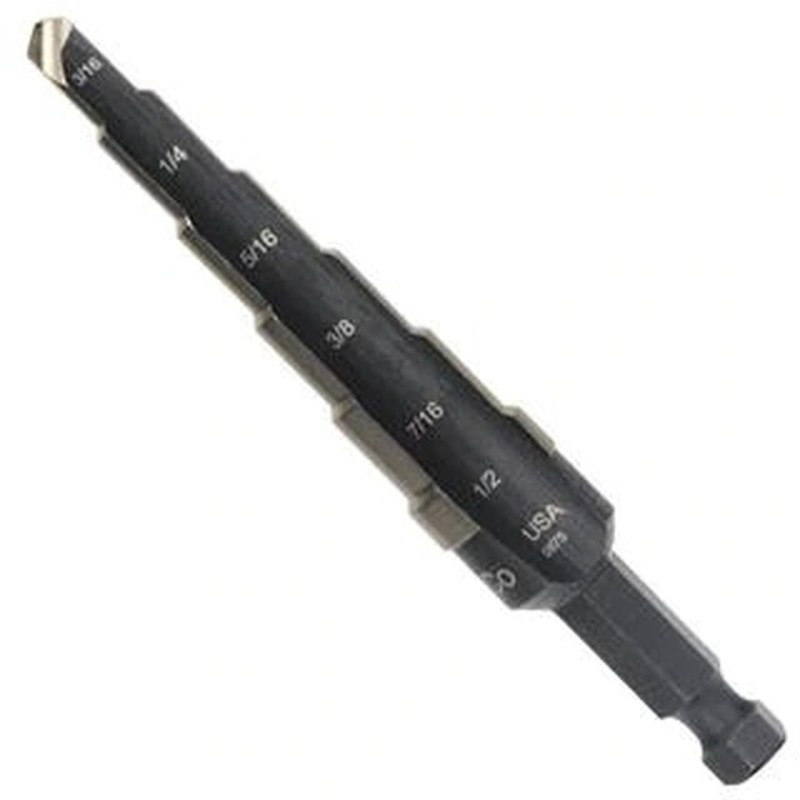 ‎3/16-1/2" Diameter Cobalt 6-Step Drill