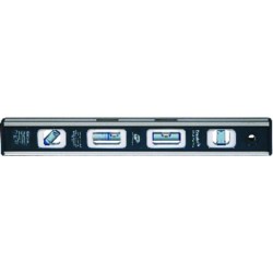 Model EM8112–12″ Length–4 Vials (1 Plumb, 1 Level, 1 45°, 1 Vari-Pitch) - Magnetic Toolbox Level