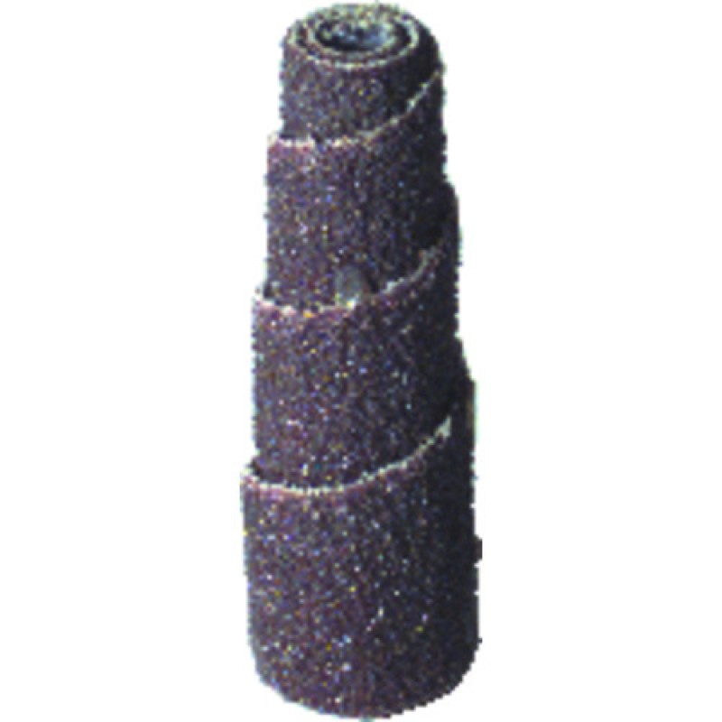 Cartridge Roll 3/8" Diameter x 1-1/2" Length With 1/8" Arbour Hole Full Taper 80 Grit Pack of 100
