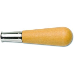 Size 0 Metal Ferruled Wooden Handle