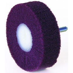 Nonwoven Finish Flap 3" Diameter 2" Height 1/4" Shank Coarse