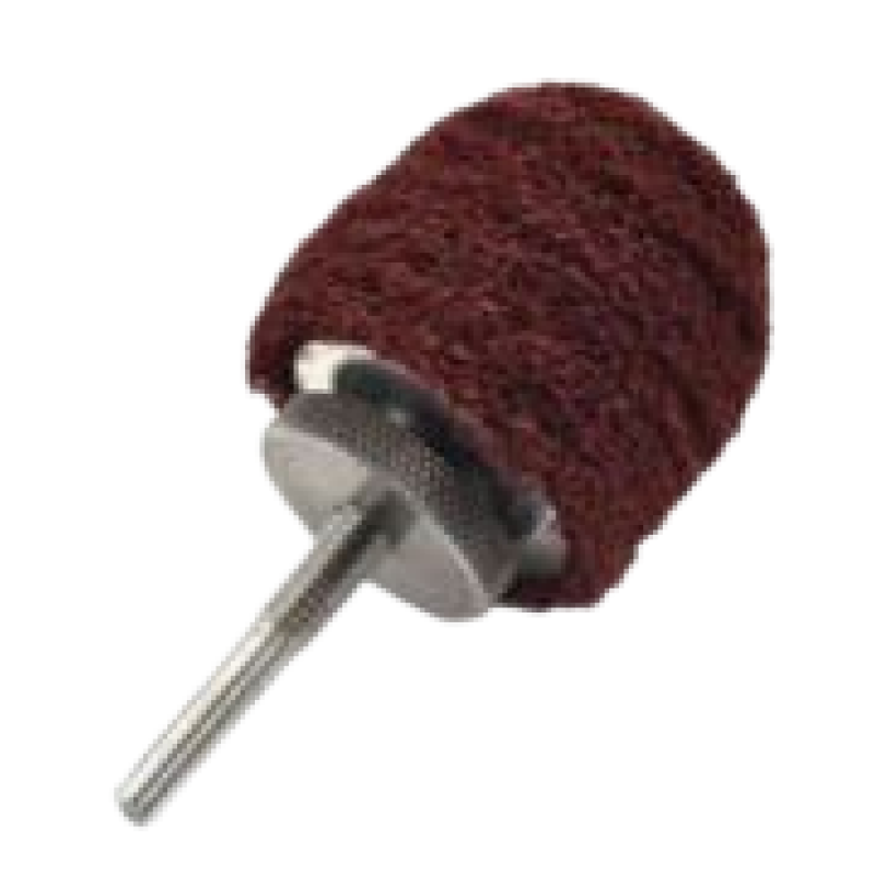 Shur-brite 3″ × 2″ × 1/4″ 8-Ply Heavy Duty Satin Finishing Goblet Wheel, Medium