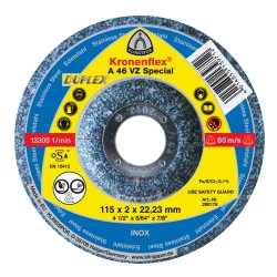 Cut Off Depressed Center 5 x 5/64(2mm) x 7/8 A46vz Klingspor 298177