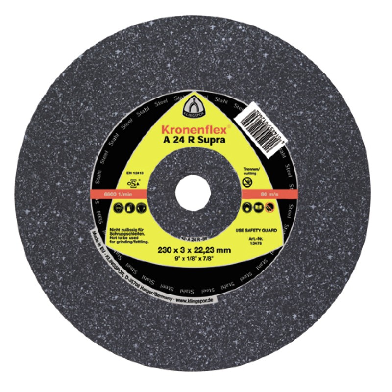 Cut Off 16 X 5/32(4mm) X 1 A24R for Steel Klingspor 292933