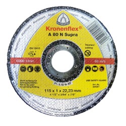 Cut Off Type 1 (Flat) 4-1/2 x .040(1mm) x 7/8 A60N for Aluminum Klingspor 264297