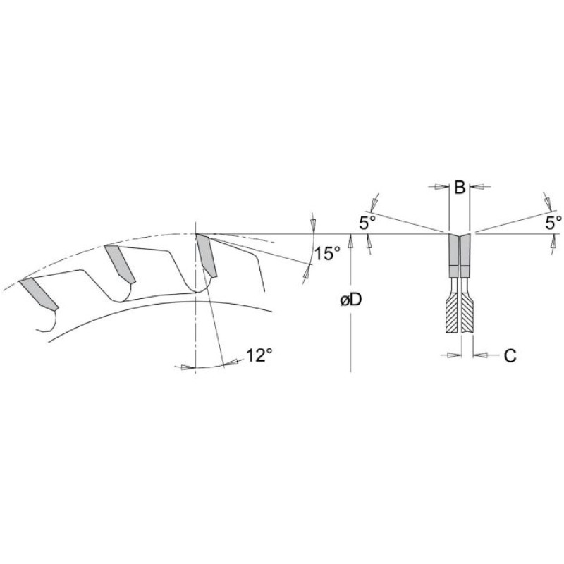 Nova 125mm Scoring Saw Blade For D-leader Dimar 125ADJ