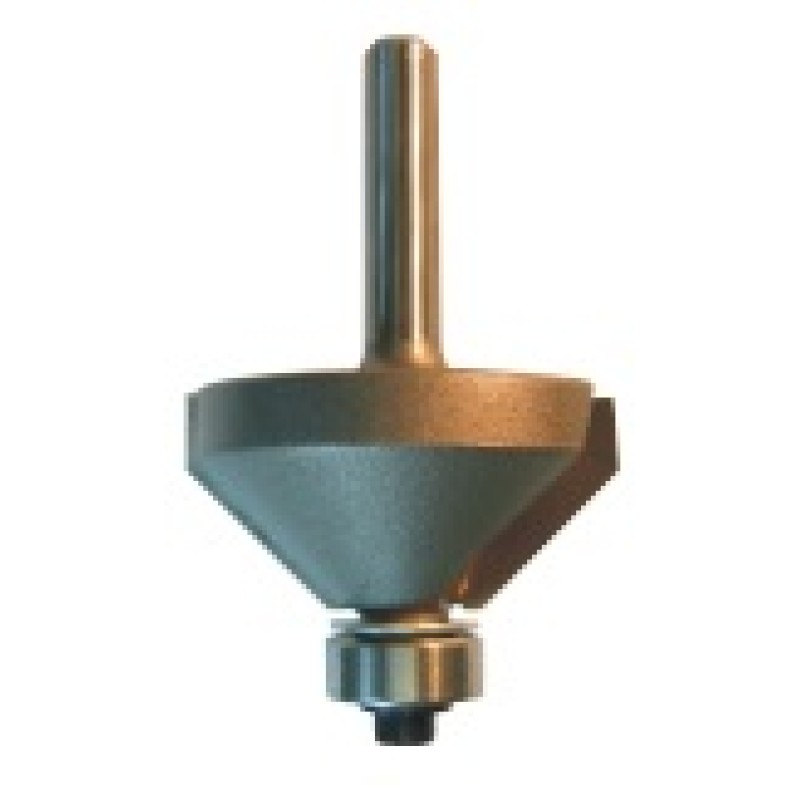 102R4-45B Bevel Bit 2 Flute 11/16" Cutting Height 1/4" shank 45° Angle
