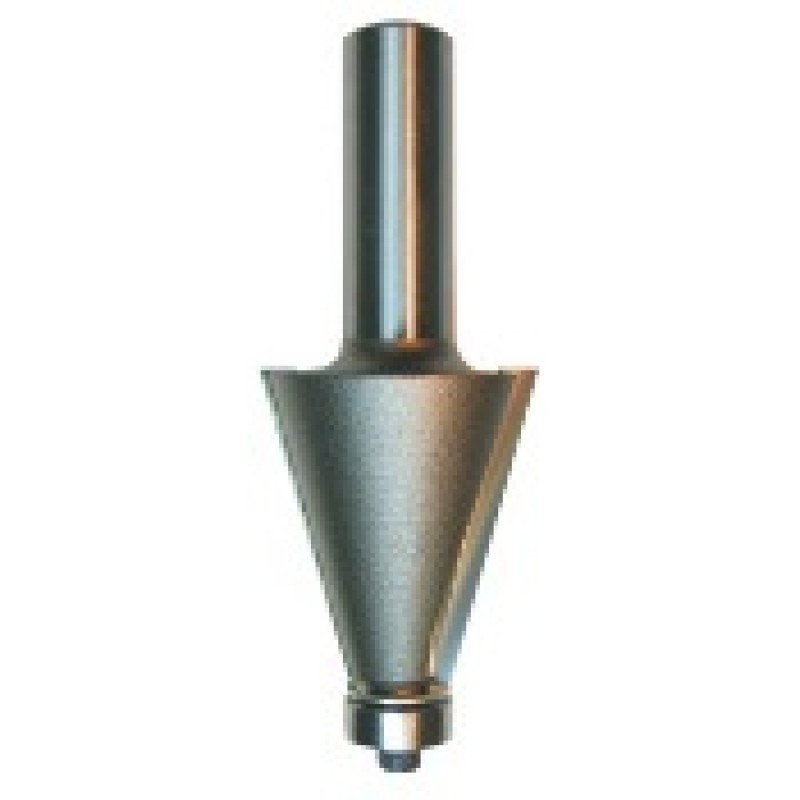 102R8-67.5 Bevel Bit 2 Flute 1-1/8" 1/2" Shank 22.5° Angle