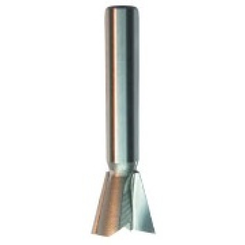 104R4-13 Dovetail Bit Right Hand Rotation 2 Flute 1/2" Cutting Height 17/32" Diameter 1/4" Shank 14° Angle