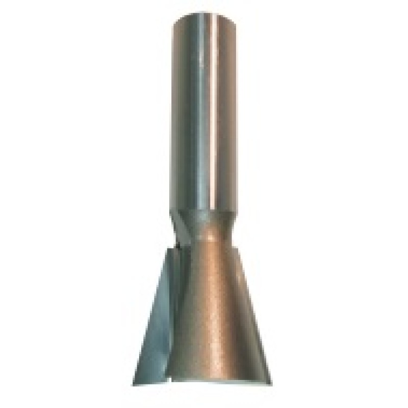 104R8-22-7L Dovetail Bit Left Hand Rotation 2 Flute 7/8" Cutting Height 7/8" Diameter 1/2" Shank 7° Angle