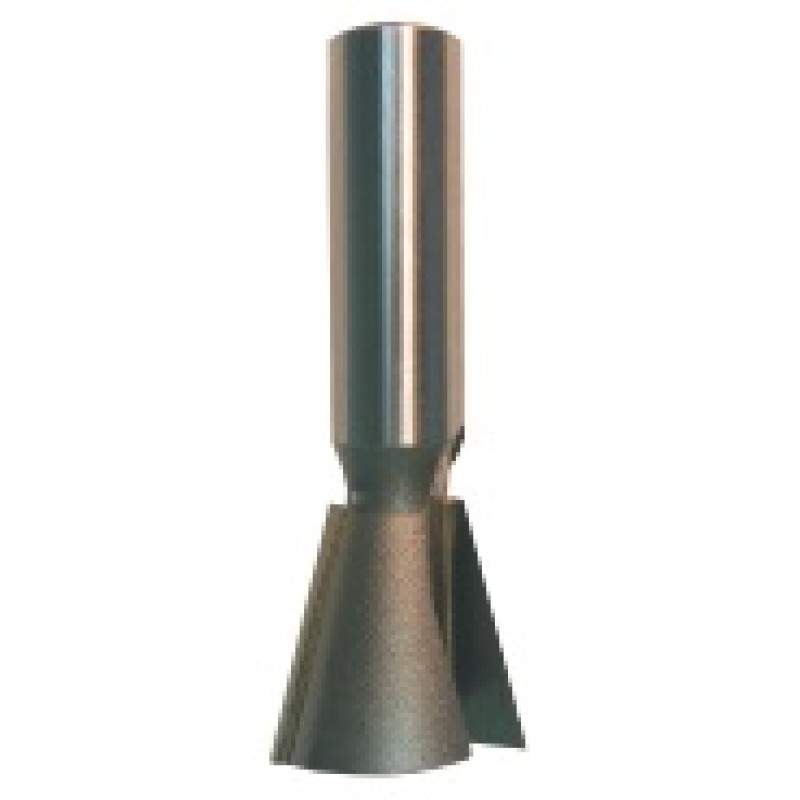 104R8-32 Dovetail Bit Right Hand Rotation 2 Flute 1" Cutting Height 1-1/4" Diameter 1/2" Shank 14° Angle