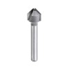 1/2" Dia Carbide Tipped 1/4" Shank 2" Length Folding V Groove Bit