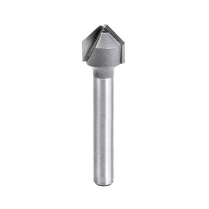 1/2" Dia Carbide Tipped 1/4" Shank 2" Length Folding V Groove Bit