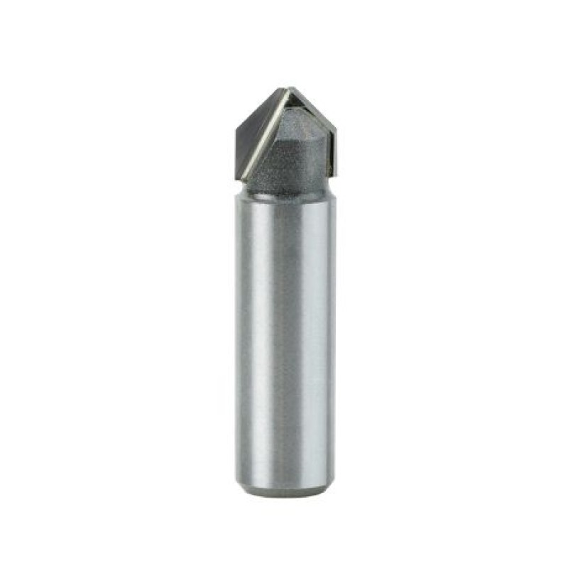 1/2" Dia Carbide Tipped 1/2" Shank 2" Length Folding V Groove Bit