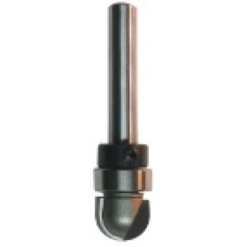106RC4-6 Core Box With Upper Bearing 2 Flute 1/4" Radius 1/2" Length 1/4" Shank