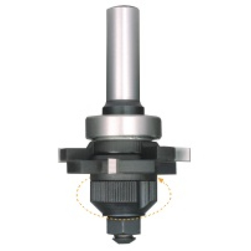 108R4-3-5.5 Adjustable Slotting Router Bit 1/8" To 1/4" With 1/2" Depth 1/2" Shank