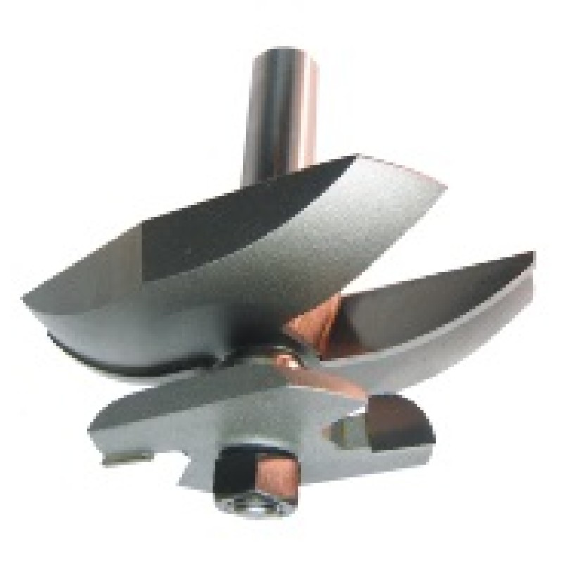 126R8-86BC Cove Raised Panel Bit With Back Cutter Bit 2 Flute 1/2" Shank