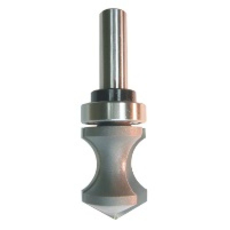 129RC8-28 Bull Nose Plunge Bit 2 Flute 1/2" Radius 1/2" Shank 