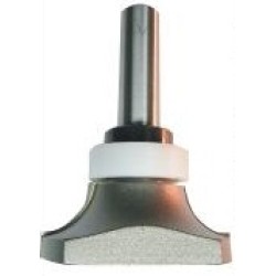 159R8-12 Bit for Solid Surface Inverted Round Over Bit 2 Flute 1/2" Radius 1/2" Shank