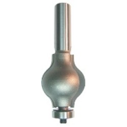 166R8-32 Handrail Bit 2 Flute 1-1/2" Cutting Height 1/2" Shank