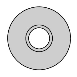 3000400 Convex Insert Knife 3mm Radius Dimar 3000400