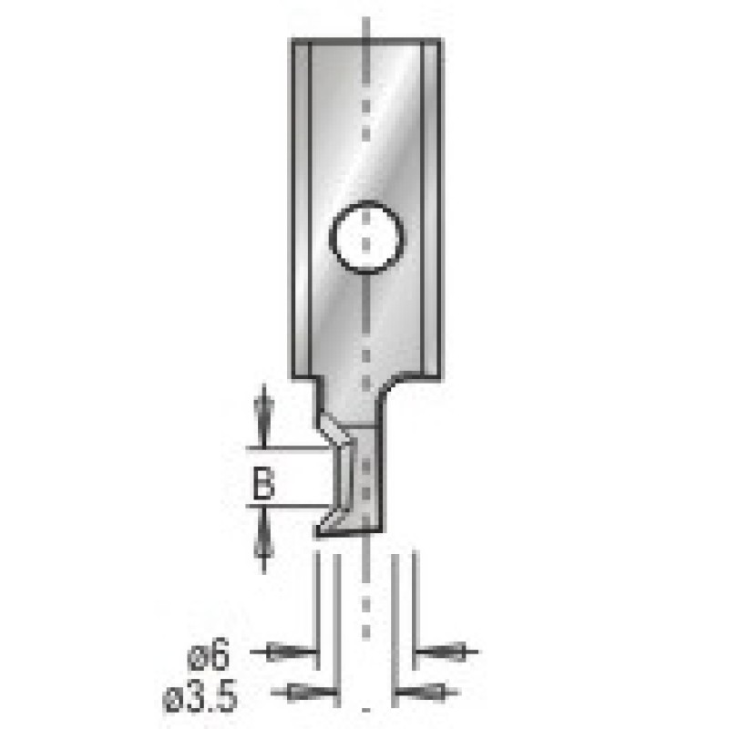 3185012 Insert Knife Cutting and Chamfering 3.6mm