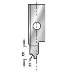 3185025 Engraving Insert Knife Corner Round 1.6mm Radius 8mm Height